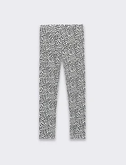 Piazza Italia Completo set due pezzi felpa e leggings fantasia da bambina - sporco Bianco Clearance