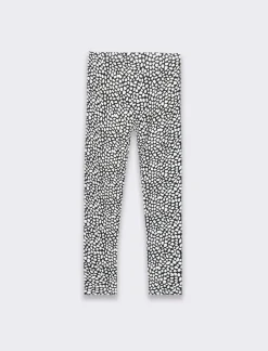 Piazza Italia Completo set due pezzi felpa e leggings fantasia da bambina - sporco Bianco Clearance