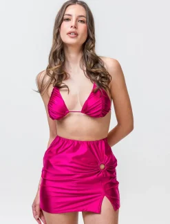 Piazza Italia Copricostume gonna con anello - Fuxia Hot