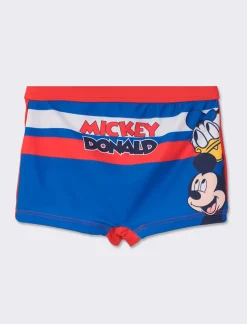 Piazza Italia Costume Disney con stampa Mickey Mouse e Paperino - Rosso Hot