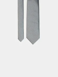 Piazza Italia Cravatta da cerimonia uomo di 8 cm - Grigio Flash Sale
