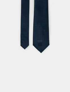 Piazza Italia Cravatta da uomo con trama diamante - navy Blu Online