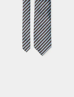 Piazza Italia Cravatta in fantasia da uomo di 8 cm - Blu Outlet