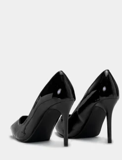 Piazza Italia Décolletè di vernice a punta con tacco a spillo - Nero Cheap