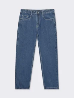 Piazza Italia Denim carpenter fit a cinque tasche - Denim Blu Sale