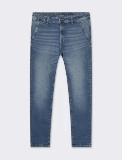 Piazza Italia Denim chino slim fit a cinque tasche - Denim Blu Hot