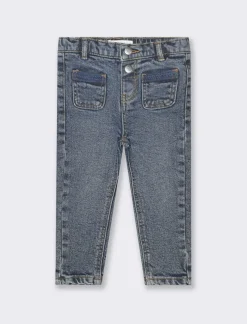 Piazza Italia Denim con taschine da neonata - Denim Blu Online