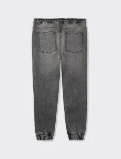 Piazza Italia Denim con vita elasticizzata regolabile con laccio - Nero Flash Sale