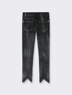 Piazza Italia Denim da bambina in cotone elasticizzato, vestibilità aderente - Grigio Fashion