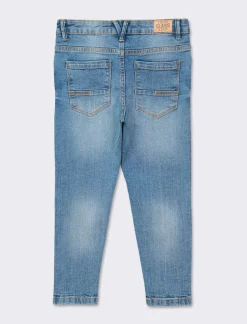 Piazza Italia Denim da bambino 5 tasche vestibilità slim - Denim Blu Best Sale