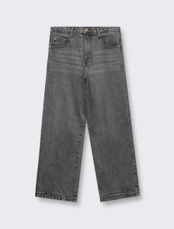 Piazza Italia Denim leggermente elastico vestibilità straight vita alta - Grigio Shop