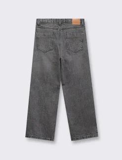 Piazza Italia Denim leggermente elastico vestibilità straight vita alta - Grigio Shop