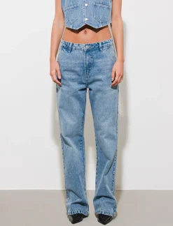 Piazza Italia Denim straight fit vita regular - Denim Blu Store