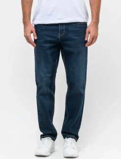 Piazza Italia Denim stretch carrot fit a cinque tasche - Denim Blu Fashion