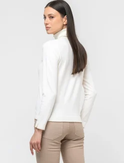 Piazza Italia Dolcevita in maglia fine e morbida con dettaglio lurex - Avorio Beige Best Sale
