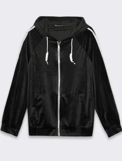 Piazza Italia Falpa con cappuccio e tasca marsupio sul davanti - Nero Fashion