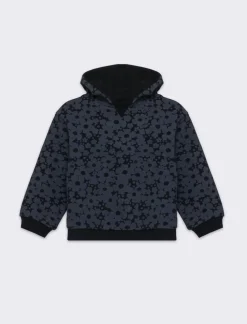 Piazza Italia FELPA A FANTASIA CON CAPPUCCIO - Nero Clearance