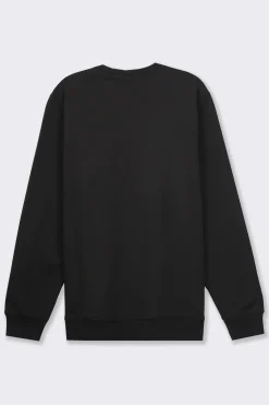 Piazza Italia Felpa basic regular fit in misto cotone garzato - Nero Clearance