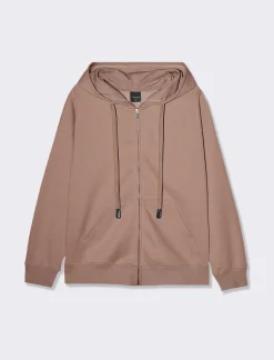 Piazza Italia Felpa basica con leggera garzatura interna e chiusra zip - castoro Grigio Hot