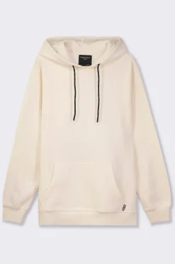 Piazza Italia Felpa cappuccio in misto cotone garzato regular fit - latte Bianco Best Sale