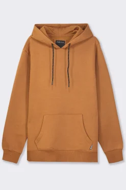 Piazza Italia Felpa cappuccio in misto cotone garzato regular fit - tabacco Marrone Hot