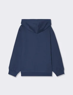 Piazza Italia Felpa con cappuccio con stampa frontale Hot Wheels - Blu Sale