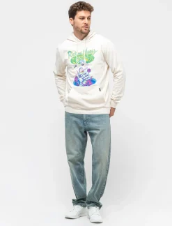 Piazza Italia Felpa con cappuccio con stampa RICK AND MORTY License - Bianco Shop