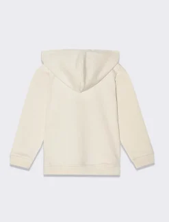 Piazza Italia Felpa con cappuccio con stampa - Beige Cheap