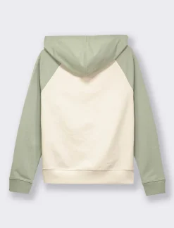 Piazza Italia Felpa con cappuccio e stampa vestibilità regular - Verdino Verde Clearance