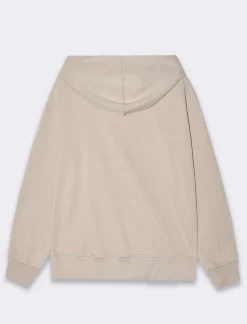 Piazza Italia Felpa con cappuccio e tasca a marsupio con cordino - Sabbia Online