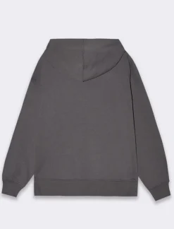 Piazza Italia Felpa con cappuccio e tasca a marsupio con cordino - Grigio piombo Online