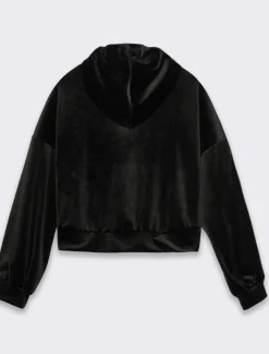 Piazza Italia Felpa con cappuccio e tasca a marsupio sul davanti - Nero New