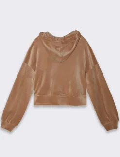 Piazza Italia Felpa con cappuccio e tasca a marsupio sul davanti - Cammello Beige Outlet