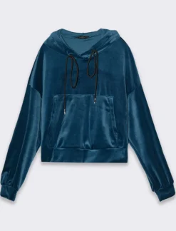 Piazza Italia Felpa con cappuccio e tasca a marsupio sul davanti - Ottanio Verde Shop