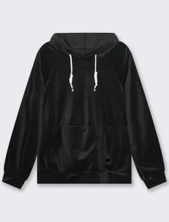 Piazza Italia Felpa con cappuccio e tasche a marsupio sul davanti - Nero Sale