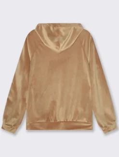 Piazza Italia Felpa con cappuccio e tasche a marsupio sul davanti - Cammello Beige Flash Sale