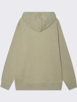 Piazza Italia Felpa con cappuccio in misto cotone garzato regular fit - salvia Verde Sale