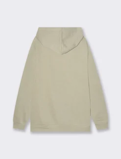 Piazza Italia Felpa con cappuccio in misto cotone garzato melange - stone Grigio Hot