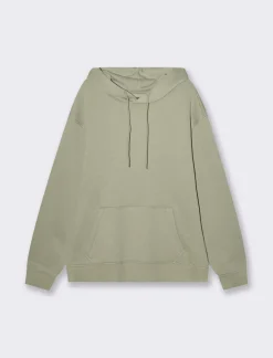 Piazza Italia Felpa con cappuccio in misto cotone garzato - salvia Verde Hot