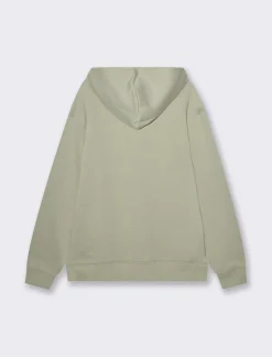 Piazza Italia Felpa con cappuccio in misto cotone garzato - salvia Verde Hot