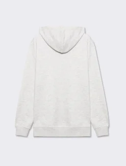 Piazza Italia Felpa con cappuccio in misto cotone garzato regular fit e tasca anteriore a marsupio - mel. Grigio Cheap