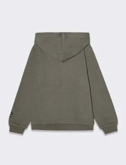 Piazza Italia Felpa con cappuccio tinta unita - Verde Clearance