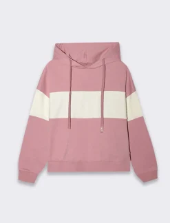 Piazza Italia Felpa con cappuccio vestibilità regular - cipolla Rosa Clearance