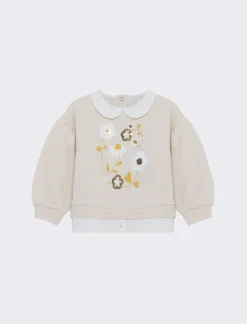 Piazza Italia Felpa con inserti brillanti - Beige Sale