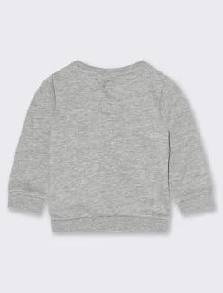 Piazza Italia Felpa con stampa frontale regular fit  - Grigio mel. Fashion