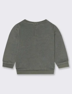 Piazza Italia Felpa con stampa frontale regular fit  - Verde militare Store