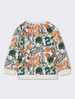 Piazza Italia Felpa con stampa Looney Tunes - Fantasia Multicolore Online