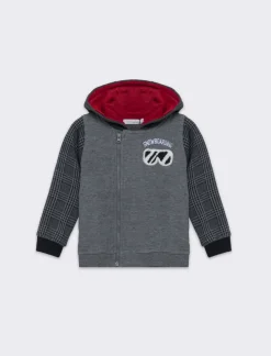 Piazza Italia Felpa con zip e cappuccio - Grigio mel. Shop