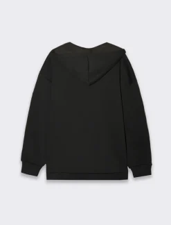 Piazza Italia Felpa con zip e cappuccio con coulisse tasca marsupio - Nero Best