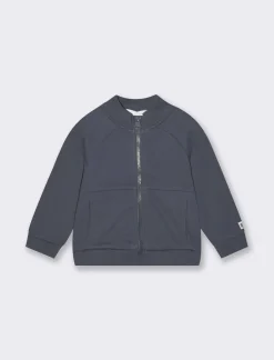 Piazza Italia Felpa con zip in cotone garzato - Blu Sale